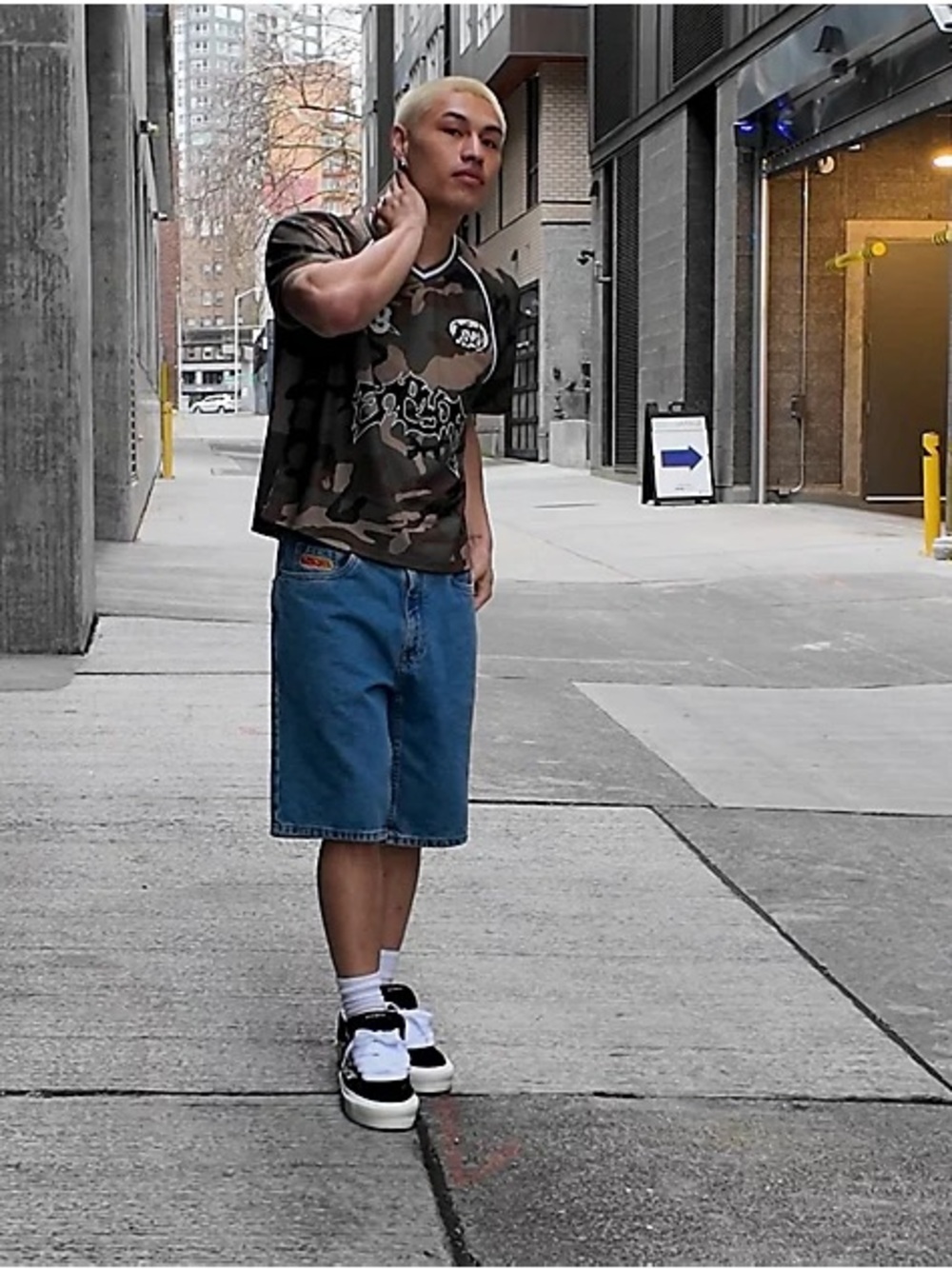 Empyre denim, jean skater baggy, loose shorts jorts 30” men’s unisex